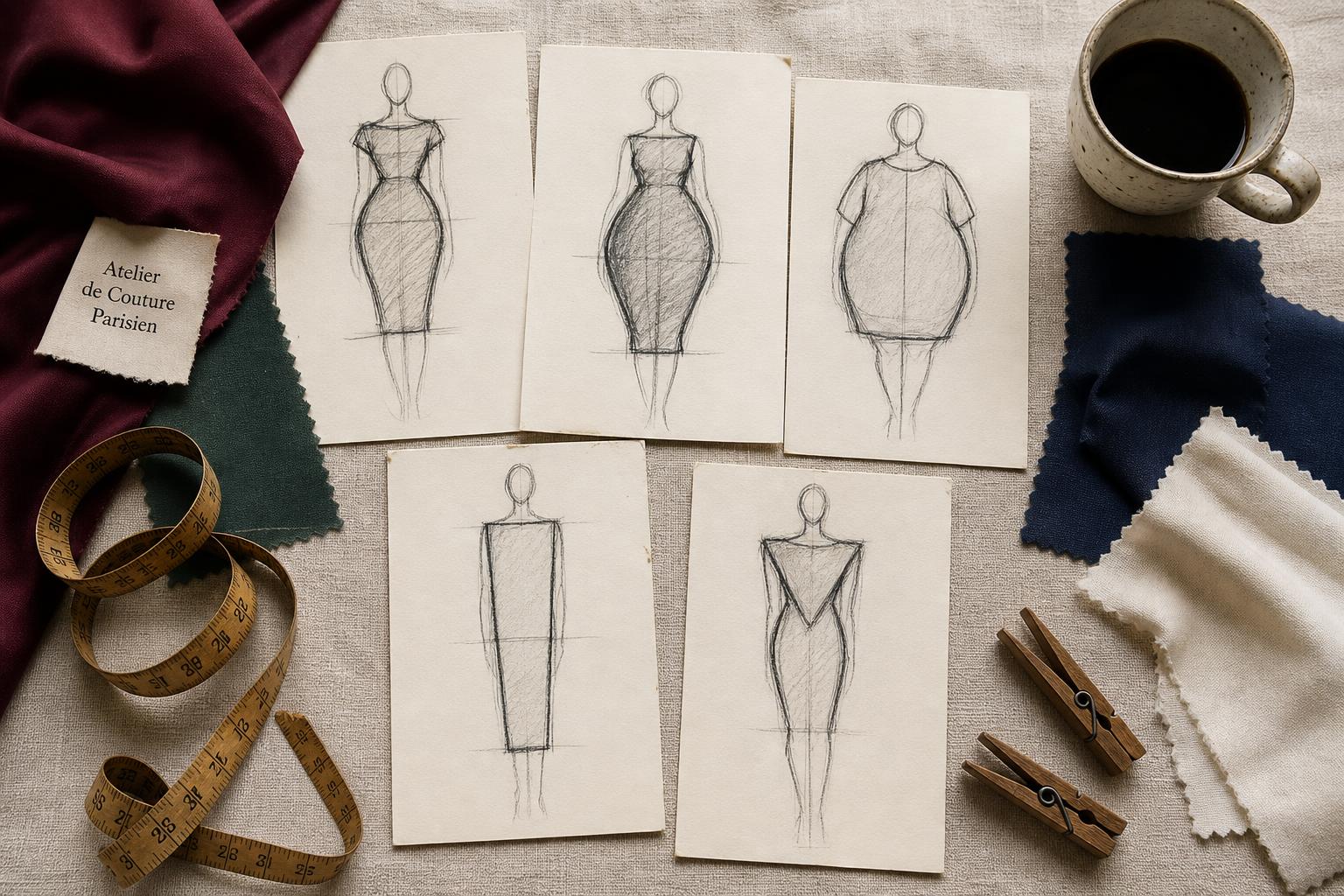 S'habiller selon sa morphologie femme — guide silhouette A, H, X, V, O